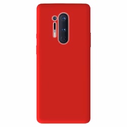 Coque en silicone - OnePlus - 8 Pro - Rouge - Finition mate - Protection légère