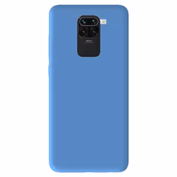 Coque en silicone bleu - Compatible Xiaomi Redmi Note 9
