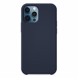 Coque silicone Soft Touch - Apple - iPhone 12 Pro Max - Bleu - Antichoc - Recharge sans fil