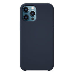 Coque silicone Soft Touch - Apple - iPhone 12 Pro Max - Bleu - Antichoc - Recharge sans fil
