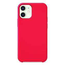 Coque silicone Soft Touch - Apple - iPhone 12 Mini - rose-flash - Antichoc - Recharge sans fil
