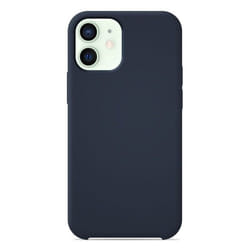 Coque silicone Soft Touch - Apple - iPhone 12 Mini - Bleu - Antichoc - Recharge sans fil