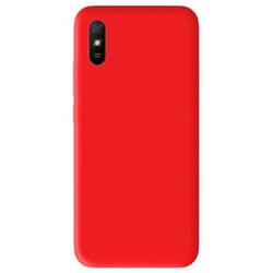 Coque en silicone rouge - Compatible Xiaomi Redmi 9A Xiaomi Redmi 9AT Xiaomi Redmi 9i