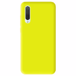 Coque en silicone jaune fluo - Compatible Xiaomi Mi 9 Lite