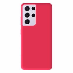 Coque en silicone rose flash - Compatible Samsung Galaxy S21 Ultra