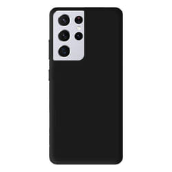 Coque en silicone noir - Compatible Samsung Galaxy S21 Ultra