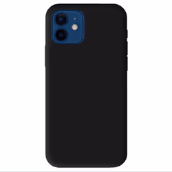 Coque en silicone noir - Compatible Apple iPhone 12 Apple iPhone 12 Pro