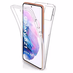 Coque intégrale 360°- Compatible Samsung Galaxy S21 Ultra – Double protection transparente