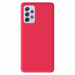 Coque en silicone rose flash - Compatible Samsung Galaxy A72 4G