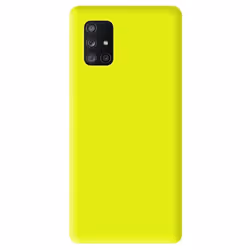Coque en silicone jaune fluo - Compatible Samsung Galaxy A71 5G