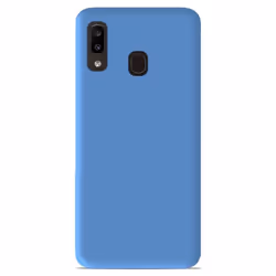Coque en silicone bleu ciel - Compatible Samsung Galaxy A20 Samsung Galaxy A30