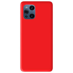 Coque en silicone rouge - Compatible Oppo Find X3 Oppo Find X3 Pro