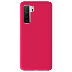 Coque en silicone rose flash - Compatible Huawei P40 Lite 5G
