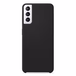 Coque silicone Soft Touch - Samsung - Galaxy S21 - Noir - Antichoc - Recharge sans fil