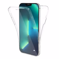 Coque intégrale 360°- Compatible Apple iPhone 13 Pro Max – Double protection transparente