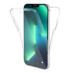 Coque intégrale 360°- Compatible Apple iPhone 13 Pro Max – Double protection transparente