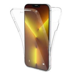 Coque intégrale 360°- Compatible Apple iPhone 13 Pro – Double protection transparente