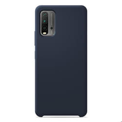 Coque silicone Soft Touch - Xiaomi - Redmi 9T - Bleu - Antichoc - Recharge sans fil