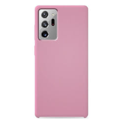 Coque silicone Soft Touch - Samsung - Galaxy Note 20 Ultra - Rose - Antichoc - Recharge sans fil