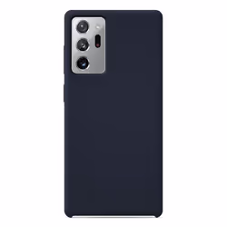 Coque silicone Soft Touch - Samsung - Galaxy Note 20 Ultra - Bleu - Antichoc - Recharge sans fil