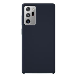 Coque silicone Soft Touch - Samsung - Galaxy Note 20 Ultra - Bleu - Antichoc - Recharge sans fil