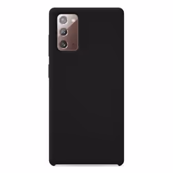 Coque en silicone Soft Touch - Samsung - Galaxy Note 20 - Noir - Antichoc - Recharge sans fil
