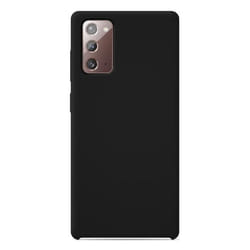 Coque en silicone Soft Touch - Samsung - Galaxy Note 20 - Noir - Antichoc - Recharge sans fil