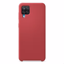 Coque silicone Soft Touch - Samsung - Galaxy A12 5G - Rouge - Antichoc - Recharge sans fil