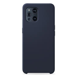 Coque silicone Soft Touch - Oppo - Find X3/X3 Pro - Bleu - Antichoc - Recharge sans fil