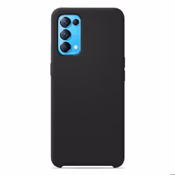 Coque silicone Soft Touch - Oppo - Find X3 Lite Reno 5 - Noir - Antichoc - Recharge sans fil