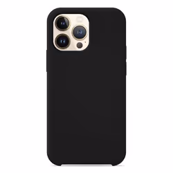 Coque silicone Soft Touch - Apple - iPhone 13 Pro Max - Noir - Antichoc - Recharge sans fil