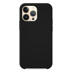 Coque silicone Soft Touch - Apple - iPhone 13 Pro Max - Noir - Antichoc - Recharge sans fil