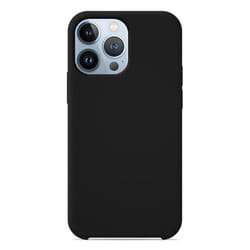 Coque en silicone Soft Touch - Compatible Apple iPhone 13 Pro - noir