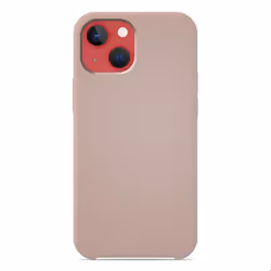 Coque silicone Soft Touch - Apple - iPhone 13 - Sable-rose - Antichoc - Recharge sans fil