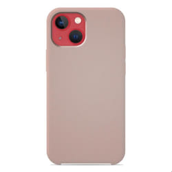 Coque silicone Soft Touch - Apple - iPhone 13 - Sable-rose - Antichoc - Recharge sans fil