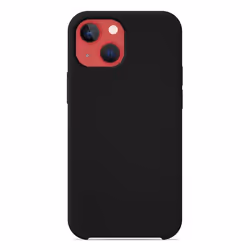 Coque silicone Soft Touch - Apple - iPhone 13 - Noir - Antichoc - Recharge sans fil