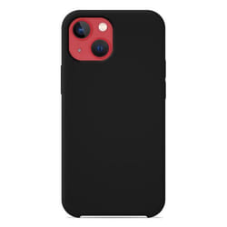 Coque silicone Soft Touch - Apple - iPhone 13 - Noir - Antichoc - Recharge sans fil