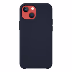 Coque silicone Soft Touch - Apple - iPhone 13 - Bleu - Antichoc - Recharge sans fil