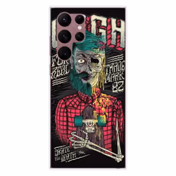Coque en silicone - Compatible Samsung Galaxy S22 Ultra - design skull urgh