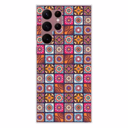 Coque en silicone - Compatible Samsung Galaxy S22 Ultra - design patchwork mandala