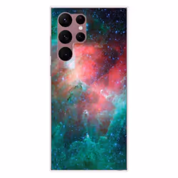 Coque en silicone - Compatible Samsung Galaxy S22 Ultra - design nebuleuse