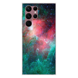 Coque en silicone - Compatible Samsung Galaxy S22 Ultra - design nebuleuse