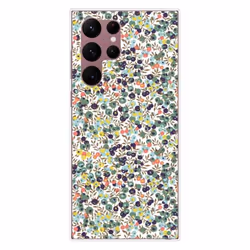 Coque en silicone - Compatible Samsung Galaxy S22 Ultra - design liberty wiltshire vert