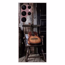 Coque en silicone - Compatible Samsung Galaxy S22 Ultra - design guitare