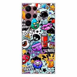 Coque en silicone - Compatible Samsung Galaxy S22 Ultra - design graffiti 2