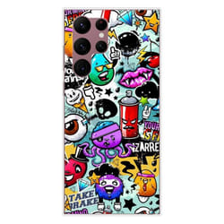 Coque en silicone - Compatible Samsung Galaxy S22 Ultra - design graffiti 2