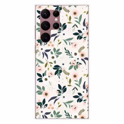 Coque en silicone - Compatible Samsung Galaxy S22 Ultra - design flowers