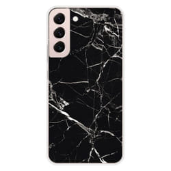 Coque en silicone - Compatible Samsung Galaxy S22 Plus - design marbre noir