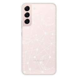 Coque en silicone - Compatible Samsung Galaxy S22 Plus - design lignes etoilees