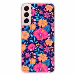 Coque en silicone - Compatible Samsung Galaxy S22 Plus - design fleurs exotiques